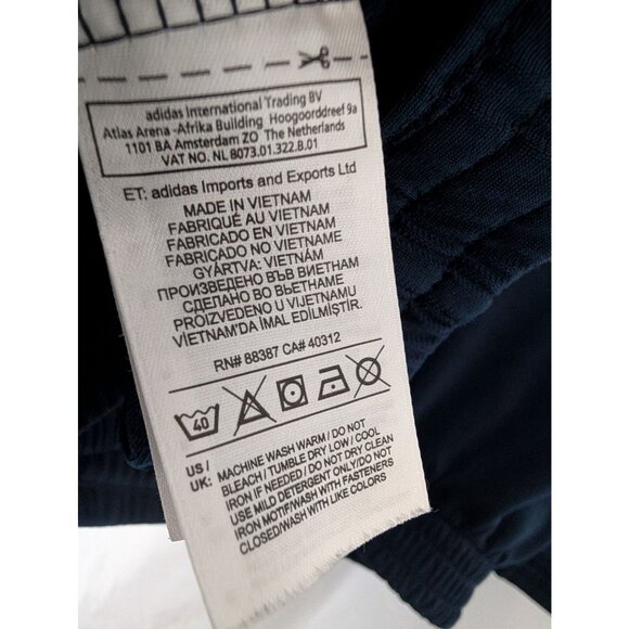 Adidas 3 Stripes Essentials Tricot Navy Blue White Track Jacket Mens Size XXL - Picture 4 of 7
